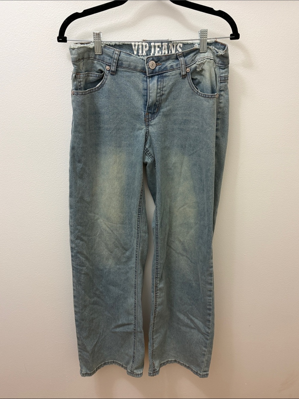VIP Light Wash Straight-Leg Jeans